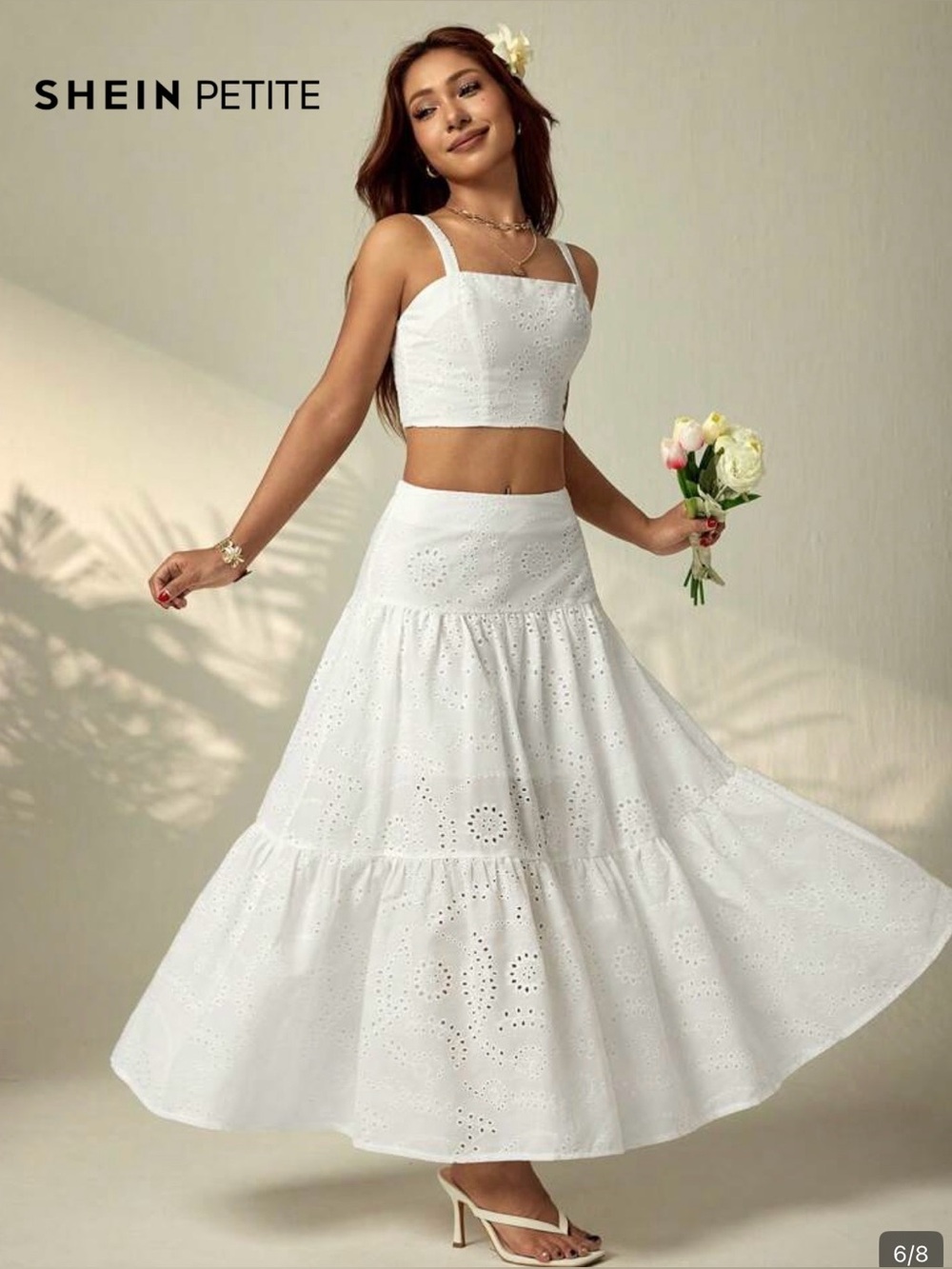 2 piece embroidered set